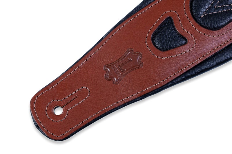 Levy's Leathers 2 1/2" Leather Strap with Foam Pad,Walnut - Image 3