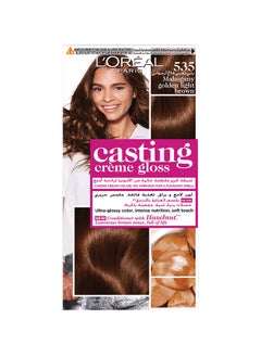 L'OREAL PARIS Casting Crème Gloss No Ammonia Hair Color For Shiny Hair 535 Mahagony Golden Light Brown  - Image 1