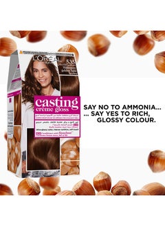 L'OREAL PARIS Casting Crème Gloss No Ammonia Hair Color For Shiny Hair 535 Mahagony Golden Light Brown  - Image 4