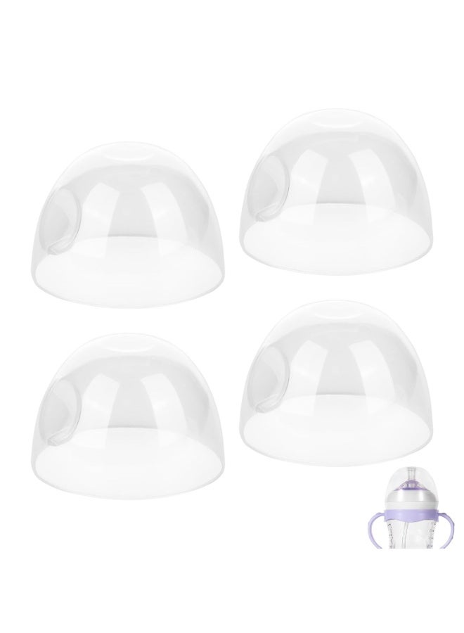 PEUTIER 4PCS Baby Bottle Cap Replacement Cover for Avent Natural Bottles 4oz & 9oz, BPA Free Baby Bottle Replacement Dome Caps Lids Dome Tops for Plastic and Glass Baby Feeding Bottles - Image 1