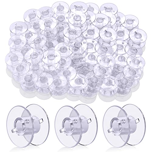 Eoehro 50 pcs Bobbins for Sewing Machine- Eoehro, Sa156 Bobbin, 15j bobbins, Bobbins Class 15, Sewing Machine Bobbins,Sewing Accessories, Plastic Bobbins(50 pcs) - Image 1