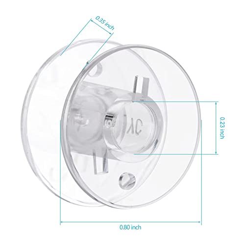 Eoehro 50 pcs Bobbins for Sewing Machine- Eoehro, Sa156 Bobbin, 15j bobbins, Bobbins Class 15, Sewing Machine Bobbins,Sewing Accessories, Plastic Bobbins(50 pcs) - Image 3