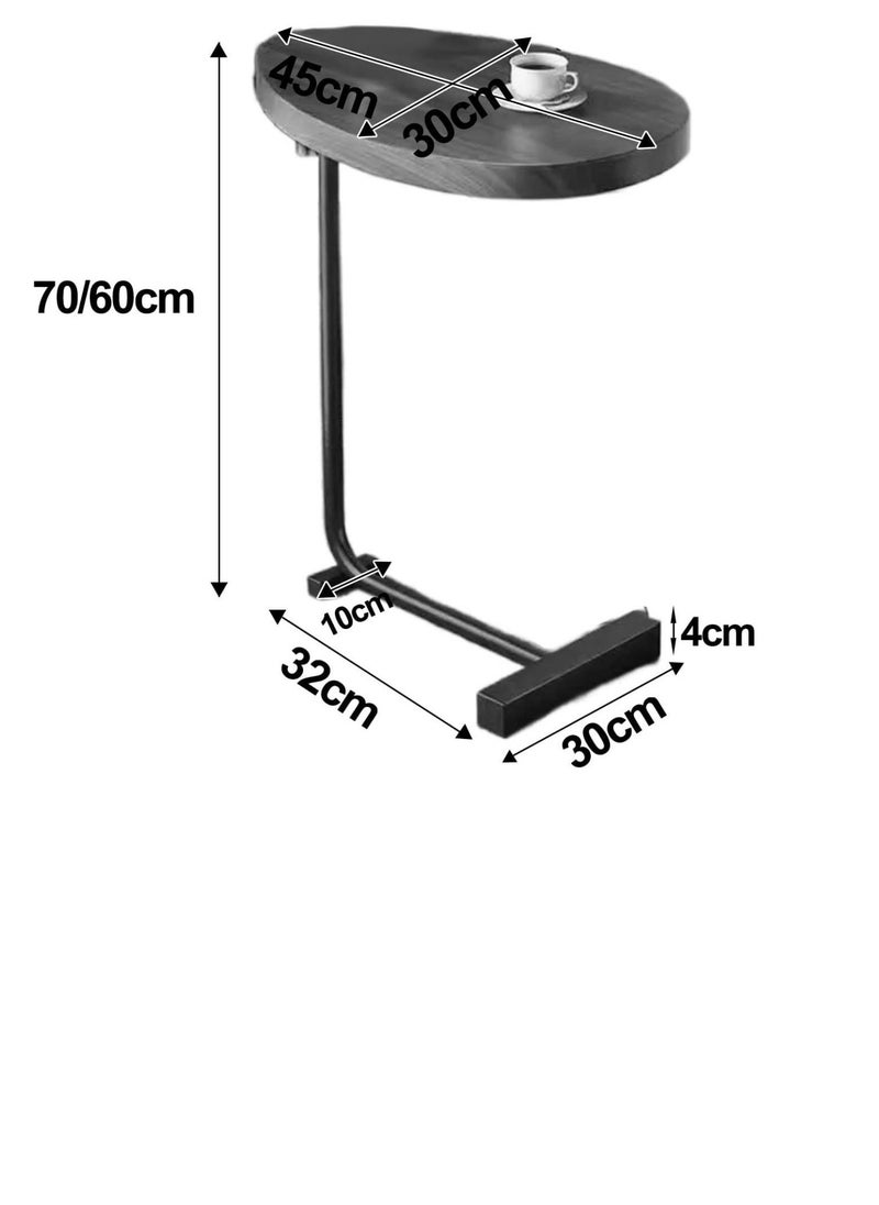 BAIG Coffee Table Sofas Table Mobile Minimalist Mini Corner Bedside Bedside Small Table Small Apartment Light Luxury flat Gold rod  - Image 3