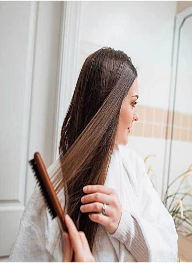 GranNaturals - Teasing Boar Bristle Hair Brush For Women Teasing Comb With Rat Tail Pick For Hair Sectioning Used For Edge Control Backcombing Smoothing And Styling Fine Hair To Create Volume - Image 1