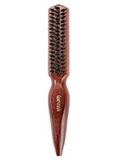 Teasing Boar Bristle Hair Brush For Women Teasing Comb With Rat Tail Pick For Hair Sectioning Used For Edge Control Backcombing Smoothing And Styling Fine Hair To Create Volume