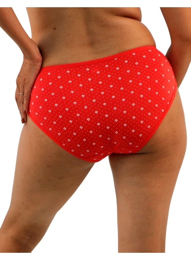 JOANNA JOANNA D101 Women's Floral Design Mid Rise 6-Pack Panties, Multicolor  - Image 4