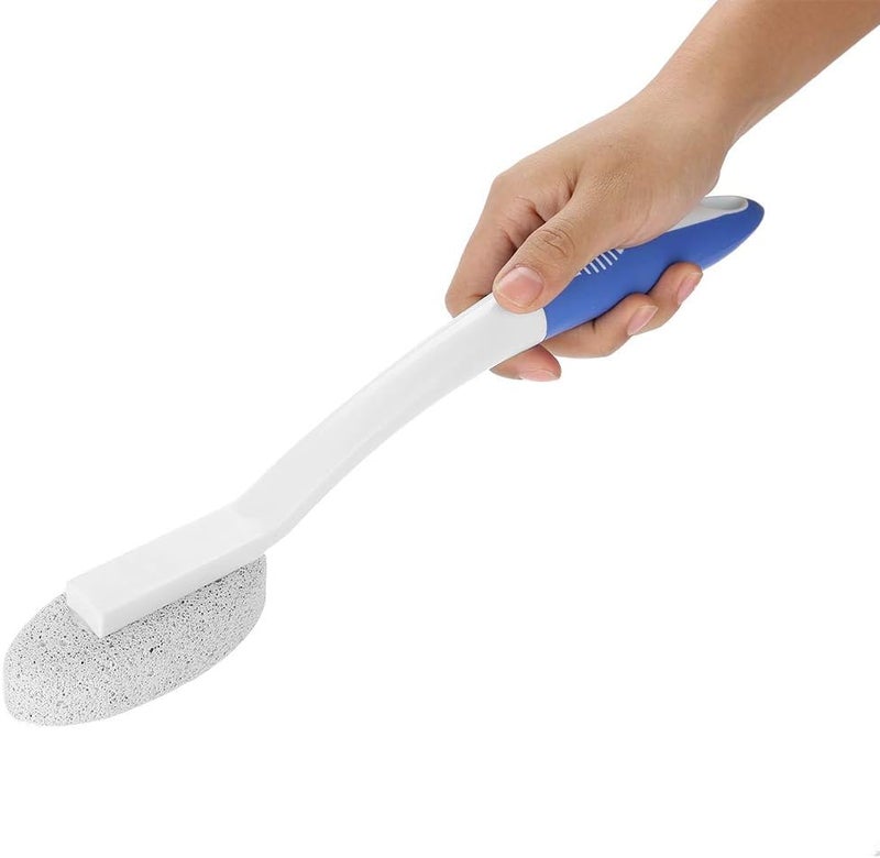 Yinhing Exfoliating Pumice Stone On A StickPumice Brush Foot BrushBath Body Brush Long Handle Remove Dead Skin Cutin Foot File Scrubber with Scrubbing Pumice Stone for Foot - Image 5