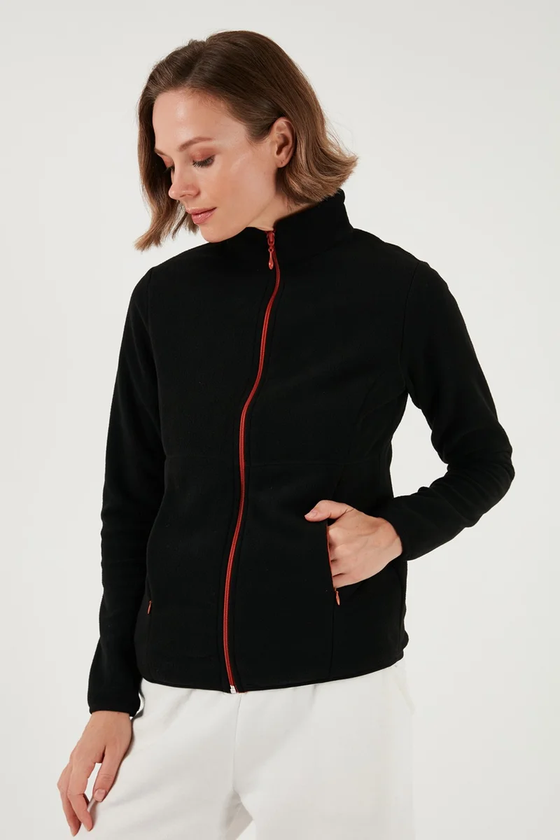 Lela Slim Fit Zippered Polar Fleece Cardigan Women's Cardigan 5907012