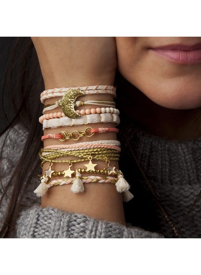 Craft Crush صندوق الأساور: مجموعة صناعة المجوهرات الذهبية تصنع 8 أساور مذهلة للأعمار من 13 عامًا فما فوق - Image 4