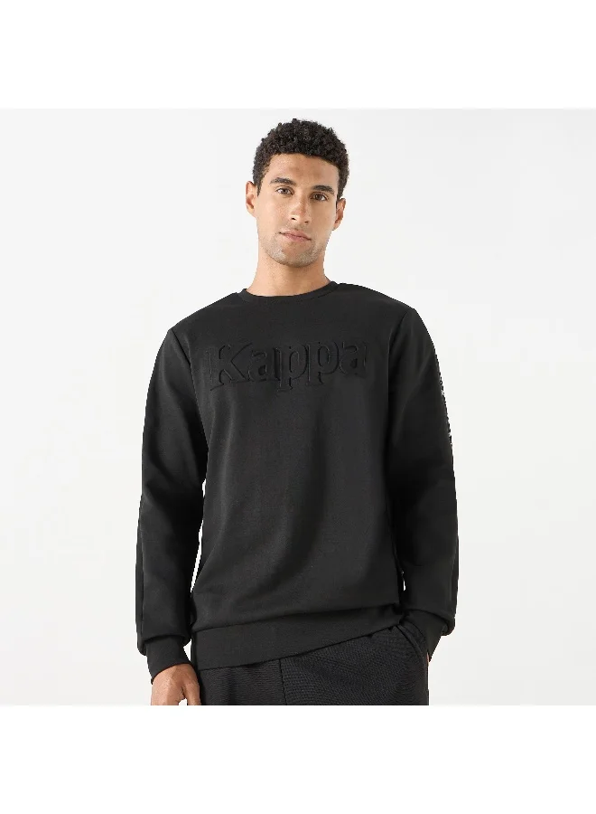 Kappa Kappa Embossed Sweatshirt with Long Sleeves