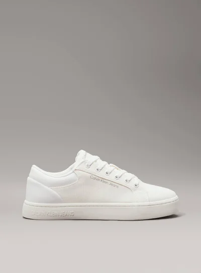 Calvin Klein Jeans Men's Classic Cupsole Low Top Sneakers - Cotton, White