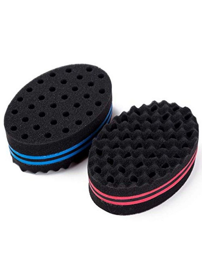 LoveBB 4 Pcs Small Holes Hair Twist Sponge Barber Brush For Dreads Locking Twist Afro Curl Coil Comb Care Tool - Image 4
