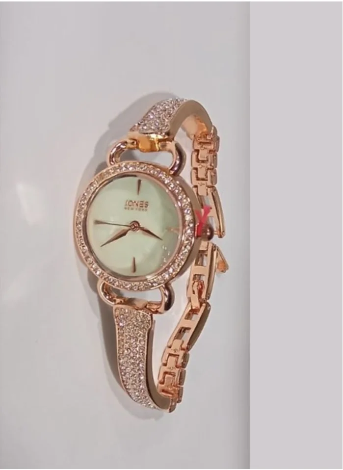 جونز نيويورك Jones New York Womens Rosegold Analogue Watch, JNY12634R83D-524