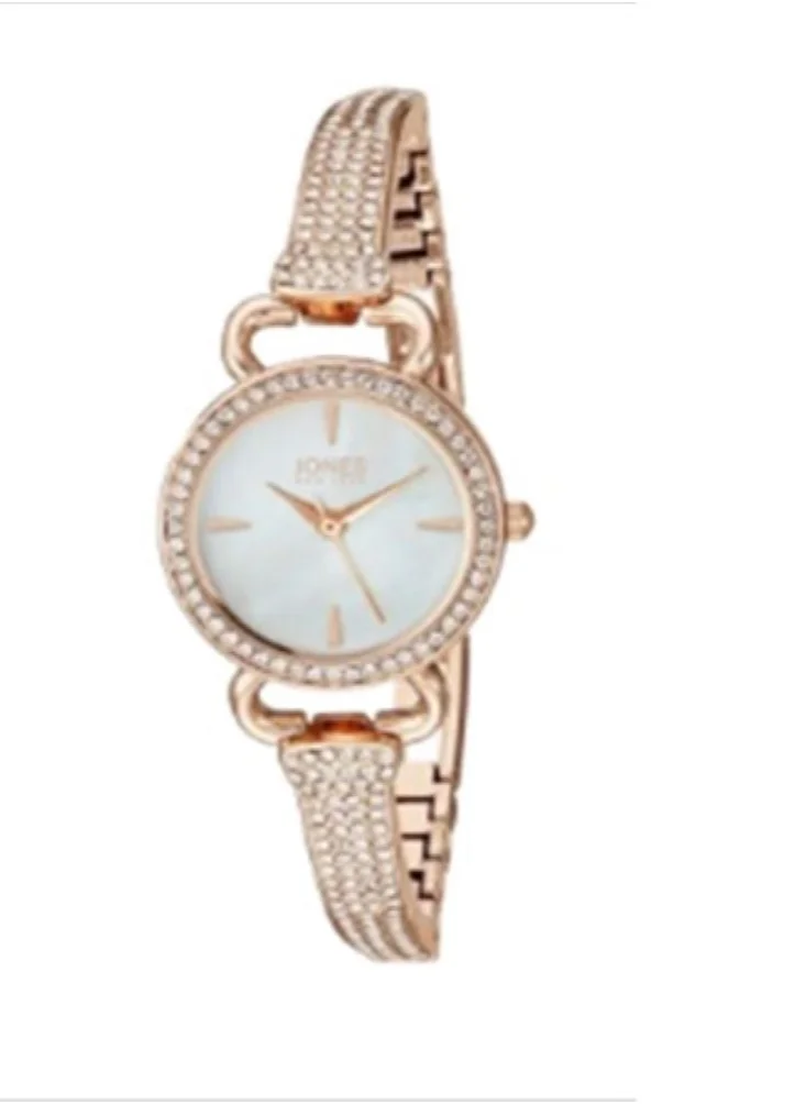 جونز نيويورك Jones New York Womens Rosegold Analogue Watch, JNY12634R83D-524