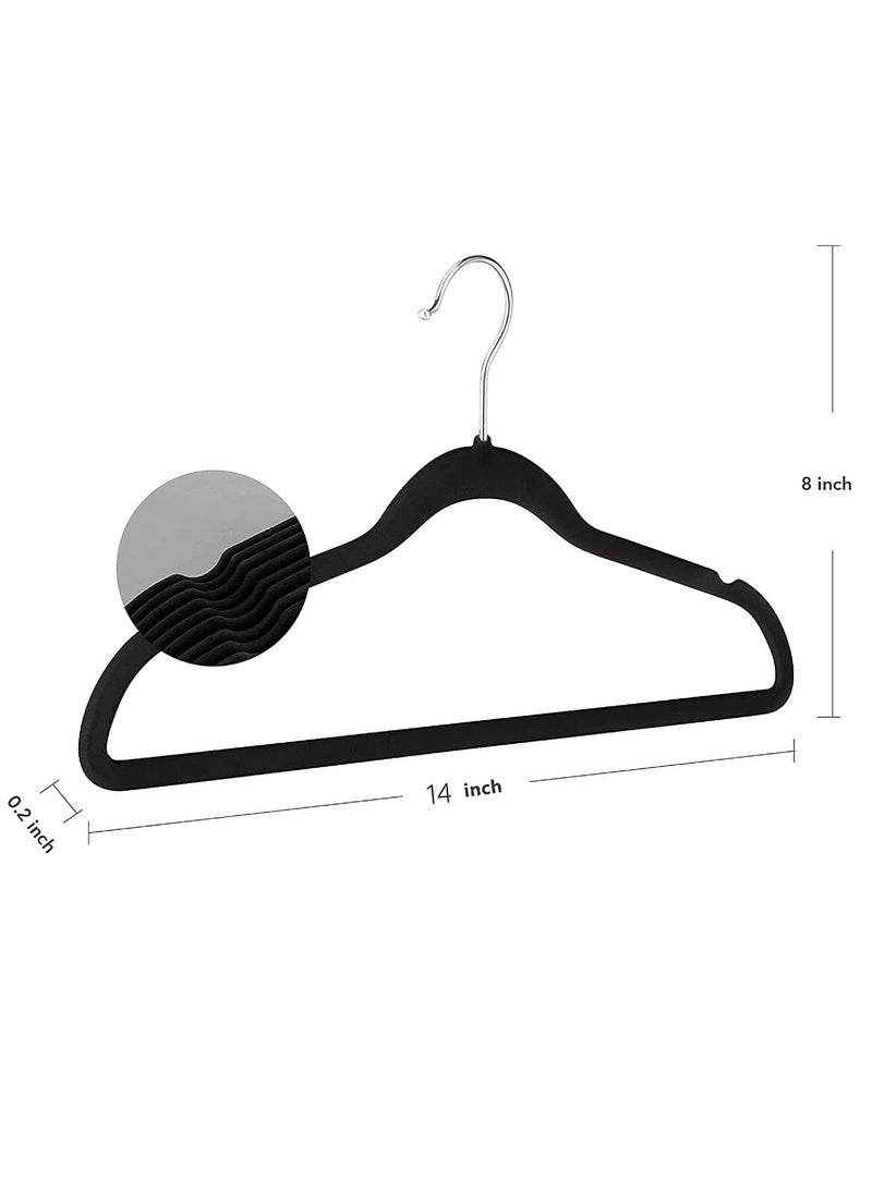 30-Pack Black Velvet Kids Hangers - (35cm / 14 Inch) Premium Childrens Hangers for Closet, Ultra-Thin Cute Hangers Kids Clothes Hanger, Small Hangers for Kids Clothes - pzsku/Z25421C91EC22425DA1B6Z/45/_/1663323246/320242a6-2c37-4053-9b7e-1f55080c6dda