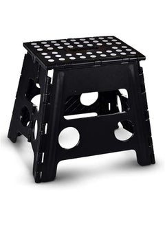 MIXDE Folding Step Stool, Anti-Skid Step Stool, Sturdy to Support Adults & Safe Enough for Kids, Opens Easy with One Flip, for Kitchen, Bathroom, Bedroom, Kids or Adults (32CM)  - Image 1
