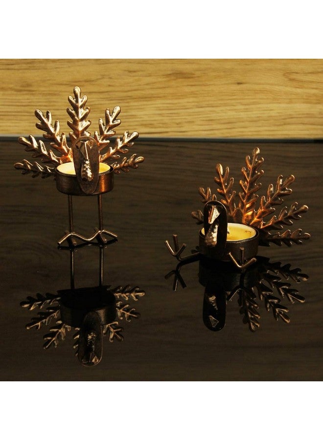 SAND MINE SAND MINE Metal Turkey Tea Light Candle Holders, Thanksgiving Candle Holder, Turkey Candle Holder, Metal Candle Holder, Thanksgiving Home Table Decoration (6)  - Image 3