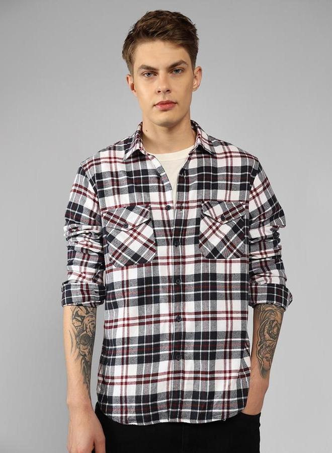 Dennis Lingo Plaid Flannel Long Sleeves Shirt - Image 5