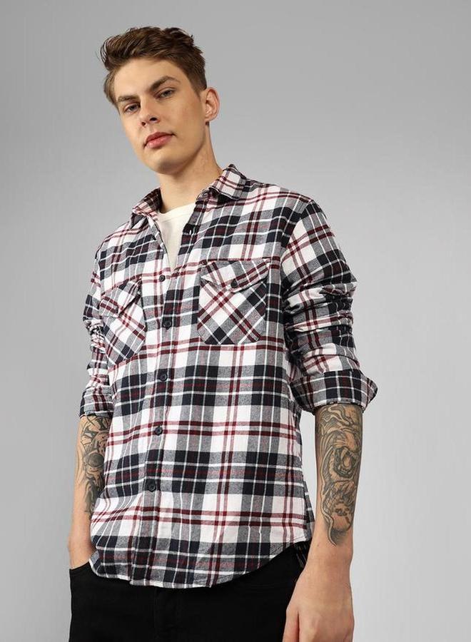 Dennis Lingo Plaid Flannel Long Sleeves Shirt - Image 1