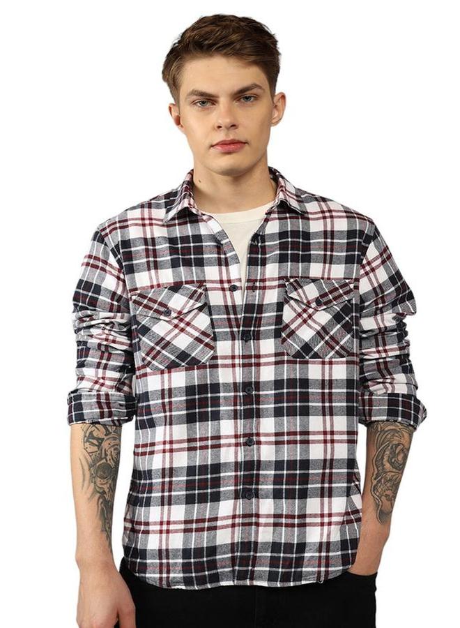 Dennis Lingo Plaid Flannel Long Sleeves Shirt - Image 3