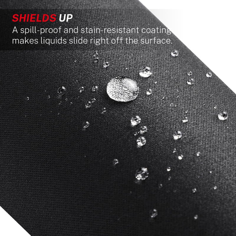 MROCO Gaming Mouse Pad [40% Larger] with Non-Slip Rubber Base, Premium-Textured Waterproof Surface, Stitched Edges, Computer & Gaming Mouse Mat for Laptop, Office & Home, 12.6 x 10.8 in, Black - Image 5