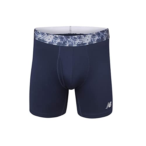 New Balance Men's Big and Tall 6" Boxer Brief Fly Front with Pouch, 3-Pack of Big Man Boxers - Image 4
