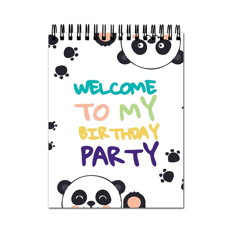 Anuman007 Sketch Book Welcome to My Party Sketch Book for Kids Thick Sheets A4 Size,100 Sheets/200 Pages - Image 1