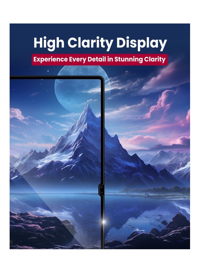 Moxedo Ultra Shield Tempered Glass Screen Protector HD Clear 9H Hardness Micro Curved Edges with Installation Guide Compatible with Samsung Tab S9 Ultra 14.6 inch - Image 2