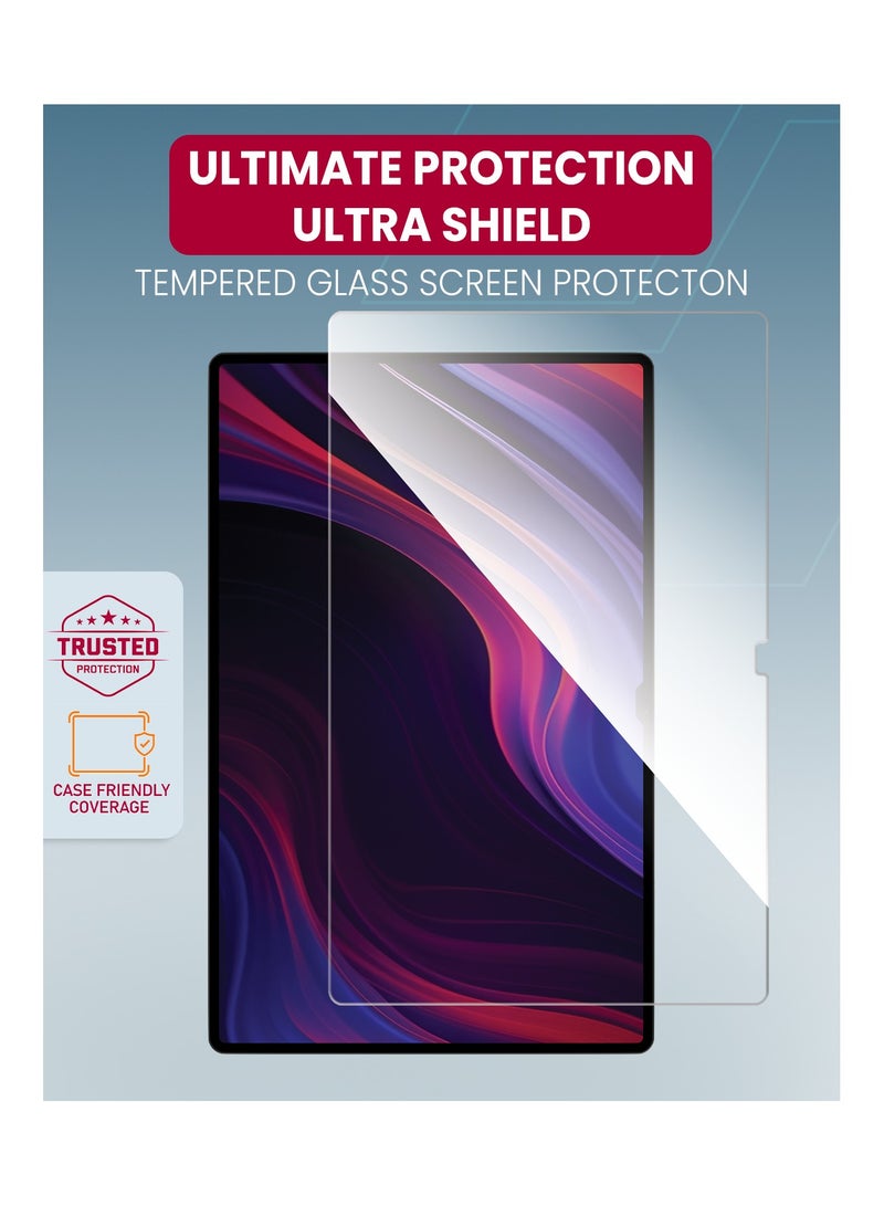 Moxedo Ultra Shield Tempered Glass Screen Protector HD Clear 9H Hardness Micro Curved Edges with Installation Guide Compatible with Samsung Tab S9 Ultra 14.6 inch - Image 4