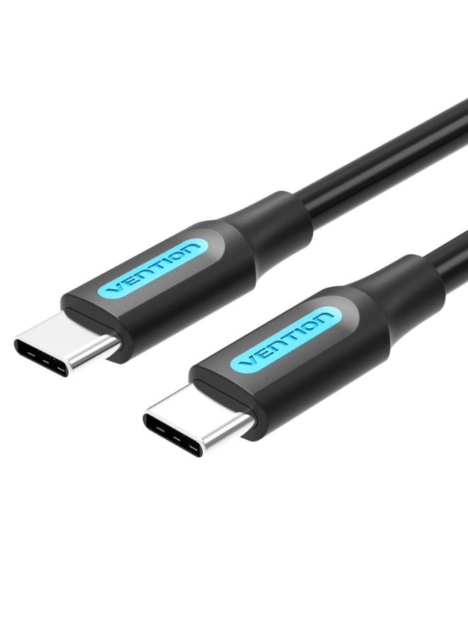VENTION USB 2.0 C Male to Male Cable 0.5M Black PVC Type Model # COSBD