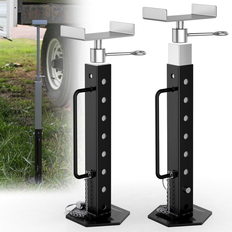 AUH RV Slide Out Support Jacks - Adjustable Heavy-duty Stabilizer Jacks for RV Travel (2 Pcs) - Image 1