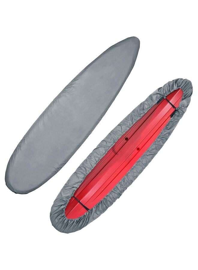 Generic 420D Kayak Cover Waterproof, Kayak Covers for Outdoor Storage, Heavy Duty Protection Paddle Board Covers Canoe Cover, 10.2-11.5ft / 11.8-13.1ft(3.5)  - Image 1