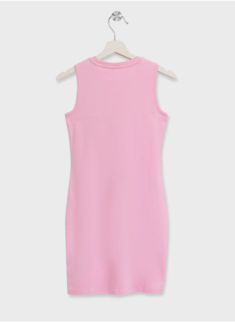 GUESS Pink Graphic Tank Dress  - Image 2