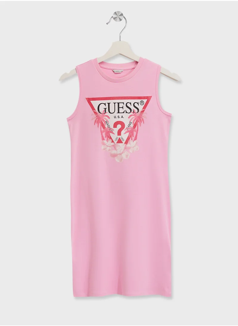 جس Kids Interlock Dress