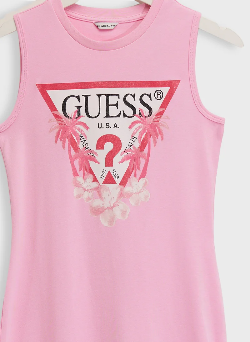 جس Kids Interlock Dress