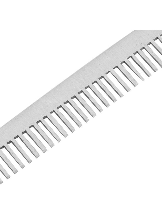 silvercnc - Slick Comb, Portable Stainless Steel Foldable Combs with Round Smooth Comb Teeth, Suitable for Men Slicked Back Hair Styling - Image 1