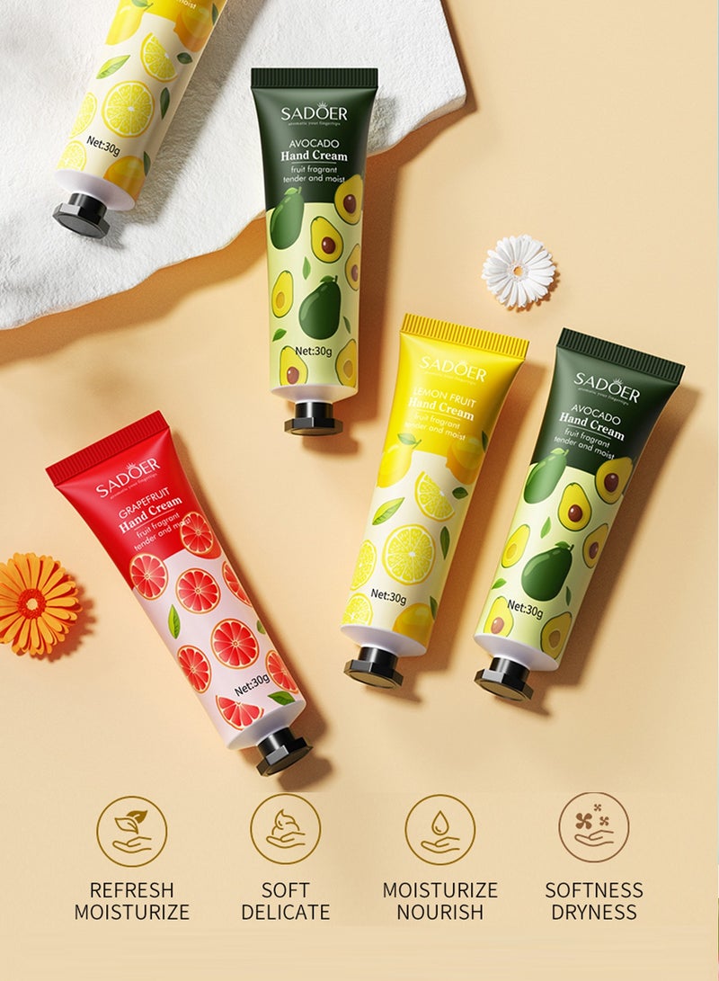 SADOER 5 Pack Hand Cream Gifts Set For Women,Hand Lotion Travel Size in Bulk For Dry Cracked Hands,Mini Hand Lotion For Festival Gift,Natural Plant Fragrance Mini Hand Lotion Moisturizing Hand Care Cream  - Image 3