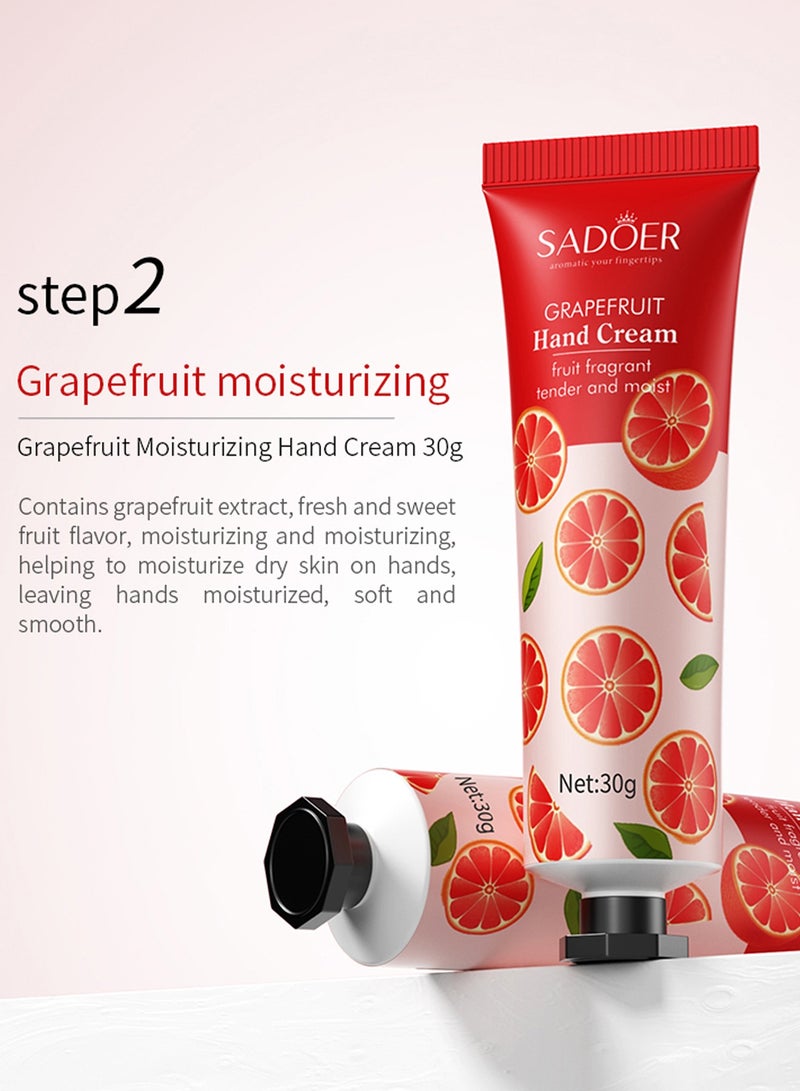 SADOER 5 Pack Hand Cream Gifts Set For Women,Hand Lotion Travel Size in Bulk For Dry Cracked Hands,Mini Hand Lotion For Festival Gift,Natural Plant Fragrance Mini Hand Lotion Moisturizing Hand Care Cream  - Image 5