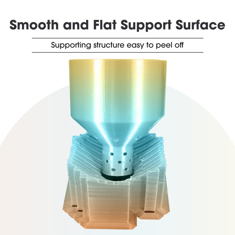 eSUN Silk Rainbow Metal PLA Filament 1.75mm, Silky Multicolored 3D Printer Filament PLA, 1KG Gradient Changing Multicolor Filament for 3D Printer, Silk Rainbow Multicolor - Image 4