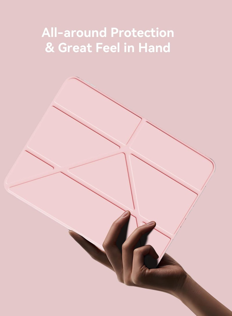 فوميمو جراب لجهاز iPad (A16) مقاس 11 بوصة من الجيل 2025/جراب لجهاز iPad 10 مقاس 11 بوصة من الجيل العاشر 2022 جراب لجهاز iPad 10 مقاس 11 بوصة من الجيل العاشر مع حامل رفيع وغطاء خلفي شفاف ناعم مع حامل قلم رصاص وغطاء ذكي لجهاز iPad مقاس 11 بوصة من الجيل العاشر 2022/10.9 بوصة من الجيل العاشر 2022 - Image 4