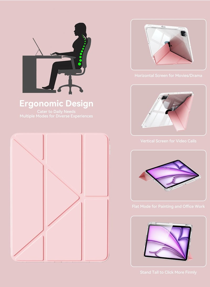 فوميمو جراب لجهاز iPad (A16) مقاس 11 بوصة من الجيل 2025/جراب لجهاز iPad 10 مقاس 11 بوصة من الجيل العاشر 2022 جراب لجهاز iPad 10 مقاس 11 بوصة من الجيل العاشر مع حامل رفيع وغطاء خلفي شفاف ناعم مع حامل قلم رصاص وغطاء ذكي لجهاز iPad مقاس 11 بوصة من الجيل العاشر 2022/10.9 بوصة من الجيل العاشر 2022 - Image 3