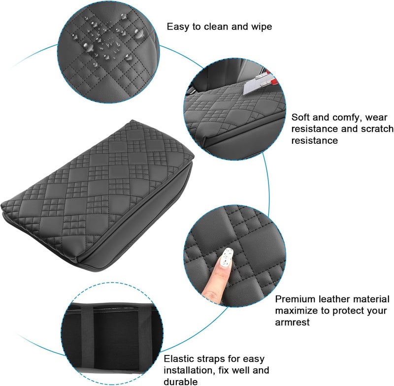 SXCY for 2025 2026 Nissan ADX Armrest Cover Pad for 2025 2026 Nissan ADX Accessories 2025 ADX Center Console Cover 2026 ADX Middle Console Cover w/Soft Cotton Cushion (Added-Pad) - Image 5