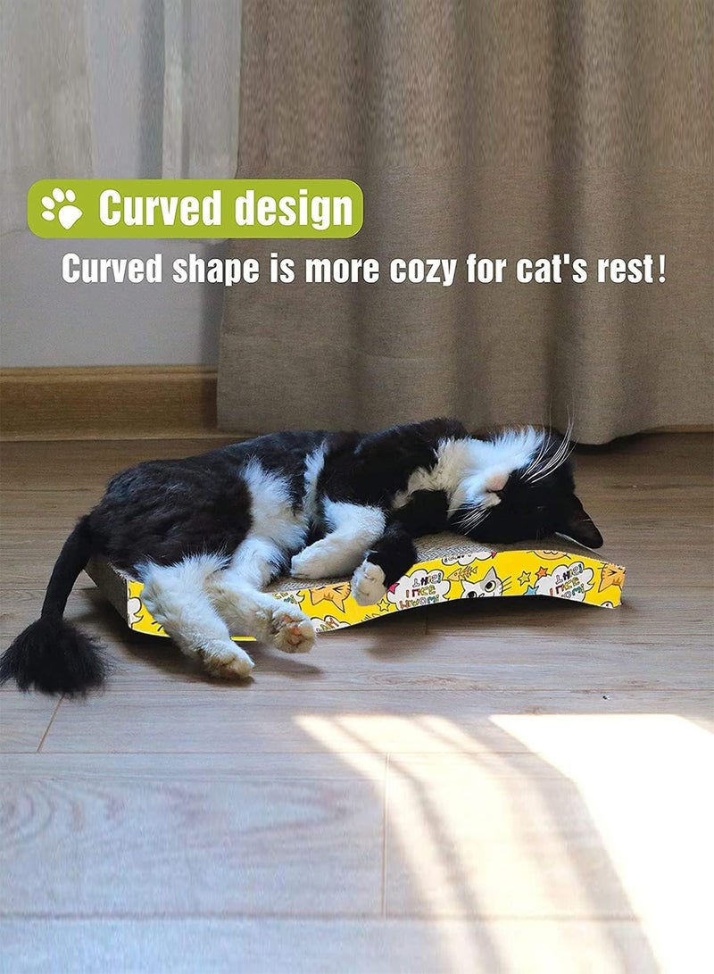 MARGOUN Cat Scratcher Cardboard Cat Scratch Pad with Premium Scratch Textures Design Durable Cat Scratching Pad Reversible - Image 2