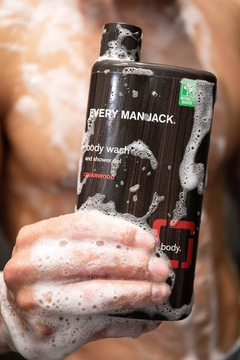 Every Man Jack Men's Body Wash - Cedarwood | 16.9-ounce Twin Pack - 2 Bottles Included | Naturally Derived, Parabens-free, Pthalate-free, Dye-free, and Certified Cruelty Free,16.9 Fl Oz (Pack of 2) - Image 5