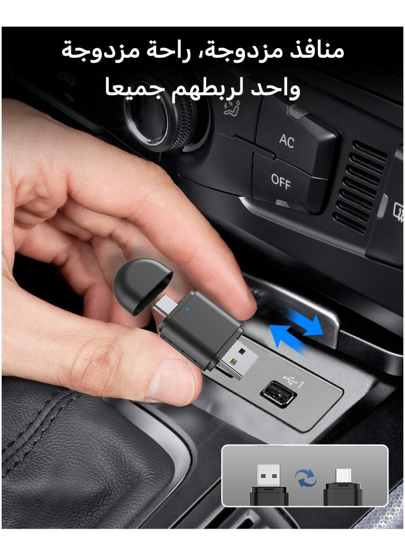 GUDOO Magic Box 2-in-1 Wireless Adapter, New Upgraded Wireless CarPlay Android Auto, Compact Lightweight, Support Google Maps, Spotify, OTA Update, Easy Setup (2015-2024)  - Image 3