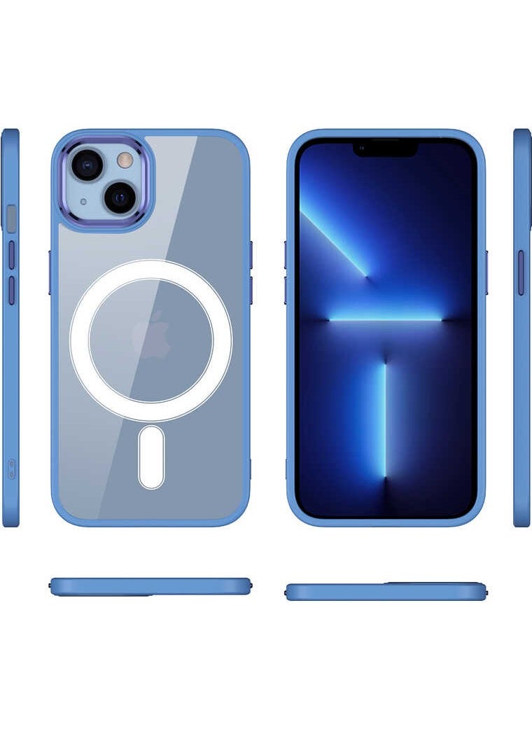 FUJİMAX - FUJIMAX Apple iPhone 13 Case with Wireless Charging Fujimax Chrome Magsafe Silicone Cover - Image 1
