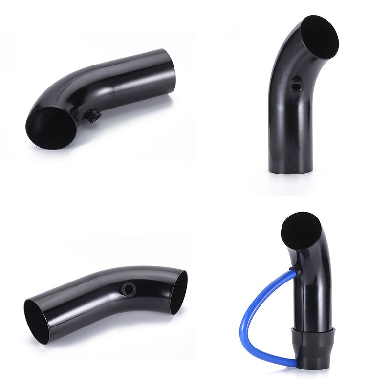 76mm/3in Car Cool Air Intake Kit Universal Aluminum Automotive Cold Air Intake System Tube Hose Kit - Image 4
