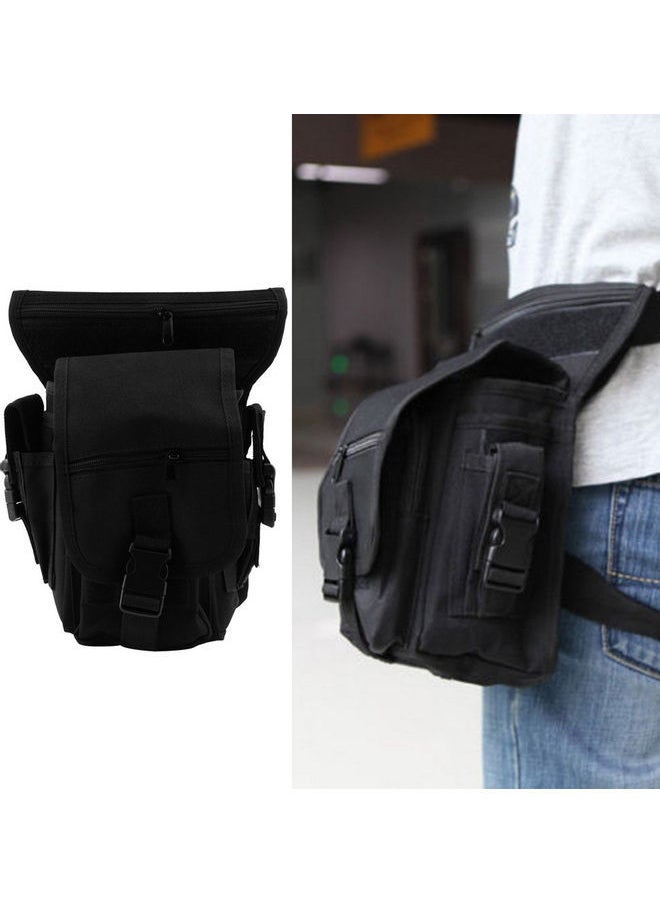 NIBEMINENT Men's Military Multifunction Drop Leg Bag Panel Utility Waist Belt Pouch Pack 20 x 10 20cm  - Image 1