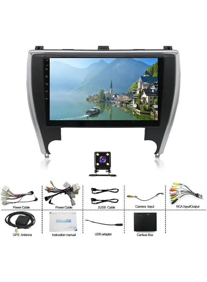 10-Inch Android Car Stereo for Toyota Camry 2016–2017 | Wireless Apple CarPlay & Android Auto | Bluetooth, GPS Navigation, FM Radio, HiFi Sound, AHD Backup Camera, 2GB RAM + 32GB ROM - Image 4