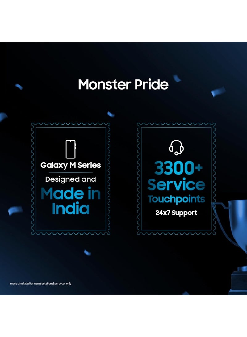 Samsung Galaxy M17 5G (Moonlight Silver, 4GB RAM, 128GB Storage)| Circle to Search| Gemini Live| 50MP OIS Triple Camera| IP54 Rating| Gorilla Glass Victus| AI| 6 Gen of OS Upgrades| Without Charger -Indian Version - Image 2
